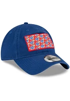New Era Kansas Jayhawks Stamp 9TWENTY Adjustable Hat - Blue