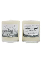Kansas City Skyline White Candle