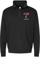 Olivia Stone  Rally Cincinnati Bearcats Mens NIL Embroidered Long Sleeve Qtr Zip Pullover