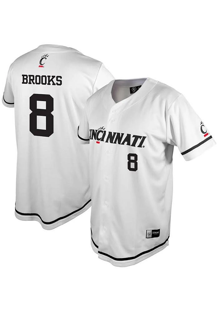 Lauden Brooks  Cincinnati Bearcats Mens White NIL Jersey