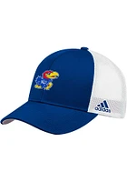 Adidas Kansas Jayhawks Structured Mesh Adjustable Hat - Red
