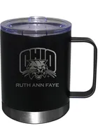 Ohio Bobcats Personalized Laser Etched 12oz Handle Lowball Tumbler