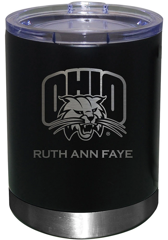 Ohio Bobcats Personalized Laser Etched 12oz Lowball Tumbler