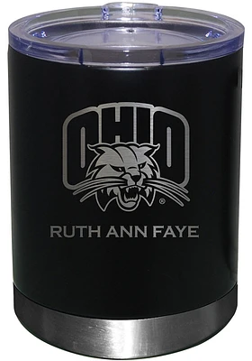 Ohio Bobcats Personalized Laser Etched 12oz Lowball Tumbler