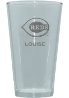 Cincinnati Reds Personalized Laser Etched 17oz Pint Glass