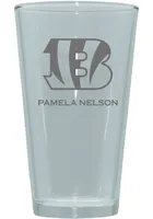 Cincinnati Bengals Personalized Laser Etched 17oz Pint Glass