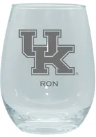 Kentucky Wildcats Personalized Laser Etched 15oz Stemless Wine Glass