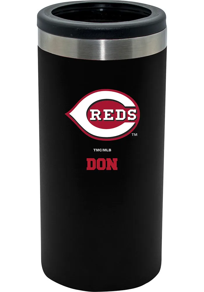 Cincinnati Reds Personalized 12oz Slim Can Coolie