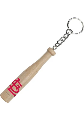 St Louis Cardinals Bat Keychain - Natural