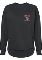 CJ Hicks  Rally Ohio State Buckeyes Womens Black NIL Embroidered Crew Sweatshirt