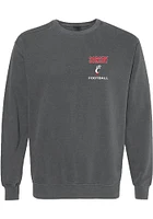 Brendan Sorsby  Rally Cincinnati Bearcats Mens Black NIL Embroidered Long Sleeve Crew Sweatshirt