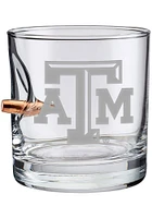 Texas A&M Aggies Logo with Bullet Rock Glass