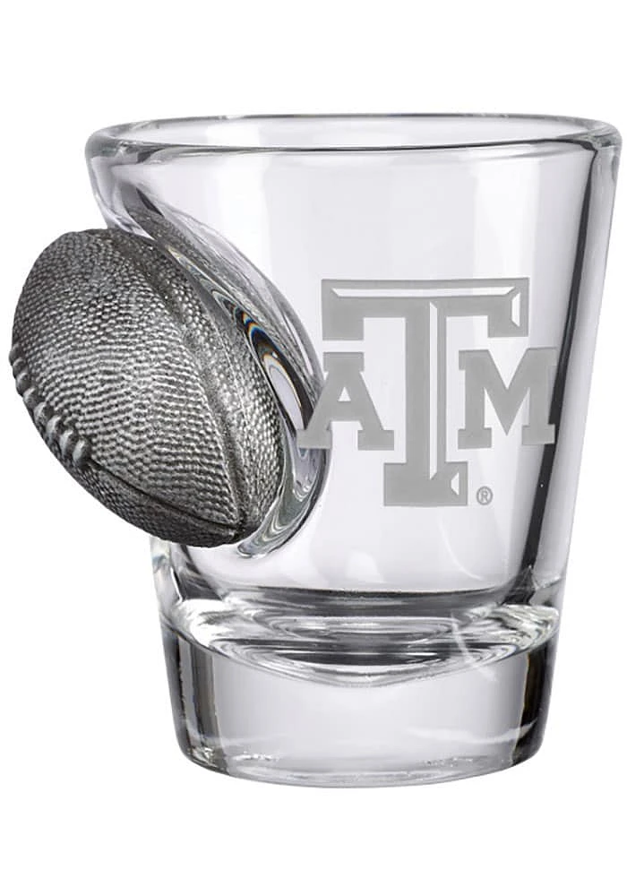 Texas A&M Aggies Logo with Football Shot Glass