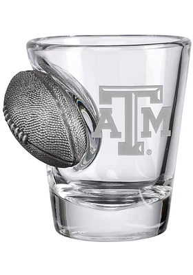 Texas A&M Aggies Logo with Football Shot Glass
