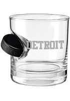 Detroit City with Hockey Puck Rock Glass