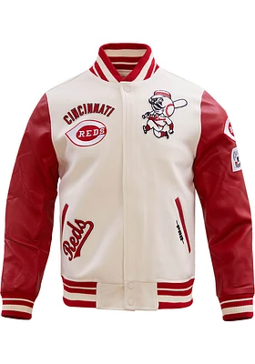 Pro Standard Cincinnati Reds Mens Retro Wool Varsity Heavyweight Jacket