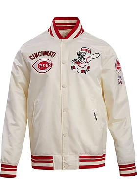 Pro Standard Cincinnati Reds Mens Retro Classic Satin Light Weight Jacket