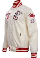 Pro Standard Cincinnati Reds Mens Retro Classic Satin Light Weight Jacket