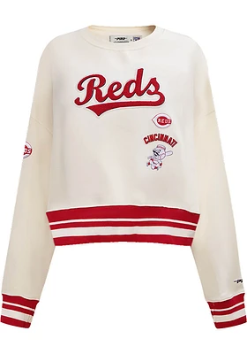 Pro Standard Cincinnati Reds Womens Retro Classic Crew Sweatshirt