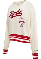 Pro Standard Cincinnati Reds Womens Retro Classic Crew Sweatshirt