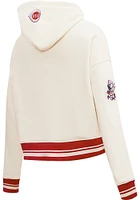 Pro Standard Cincinnati Reds Womens Retro Classic Cropped Hooded Sweatshirt