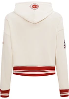 Pro Standard Cincinnati Reds Womens Retro Classic Cropped Hooded Sweatshirt