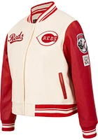 Pro Standard Cincinnati Reds Womens Retro Wool Varsity Heavy Weight Jacket