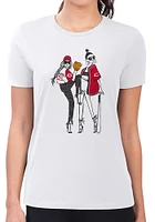 4Her Cincinnati Reds Womens Baseball Girls Graphic Short Sleeve T-Shirt