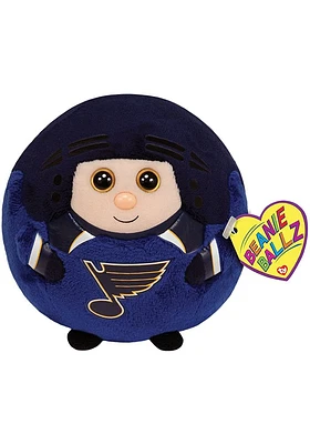 St Louis Blues 5 Inch Beanie Ballz Plush - Blue