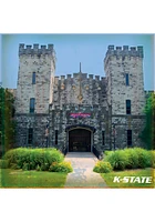K-State Wildcats Nichols Hall Stone Tile Coaster - Grey