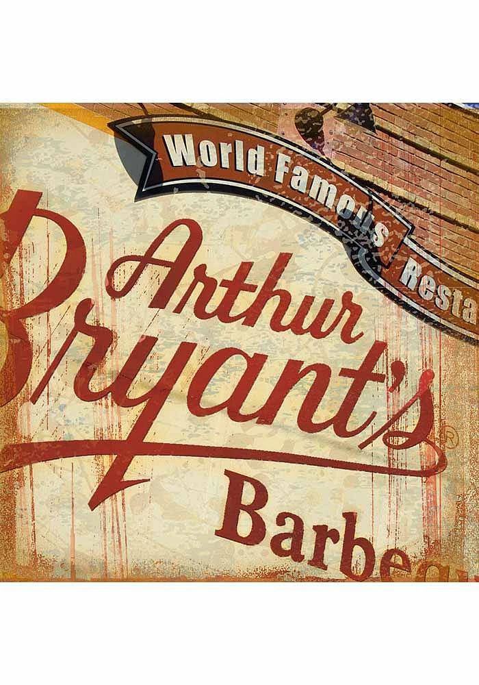 Kansas City Arthur Bryants 4x4 Coaster - Red