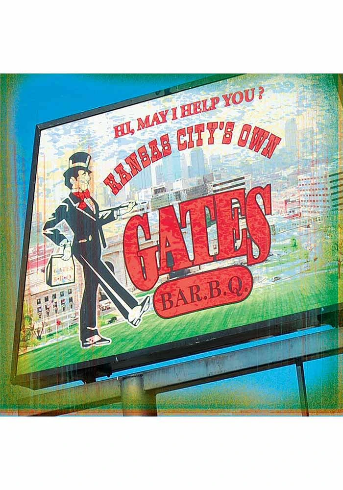 Kansas City Gates BBQ 4x4 Coaster - Red