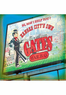 Kansas City Gates BBQ 4x4 Coaster - Red