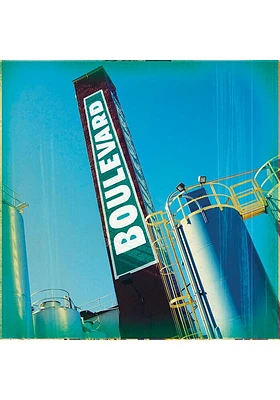 Kansas City Boulevard Brew Stack 4x4 Coaster - Blue
