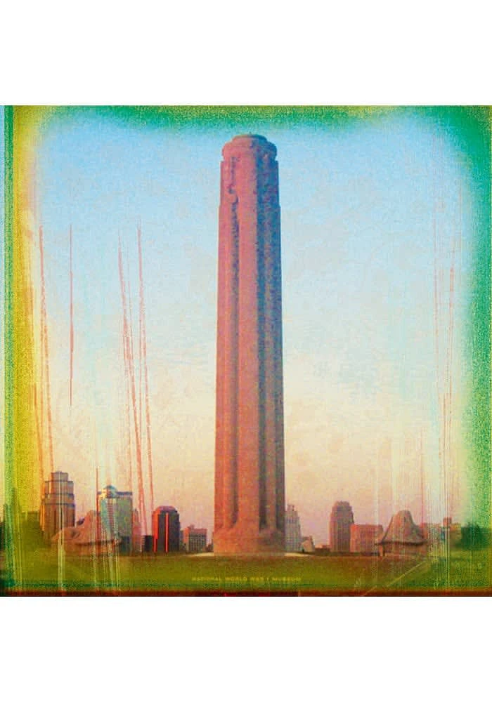 Kansas City KC Liberty Memorial 4x4 Coaster - Blue