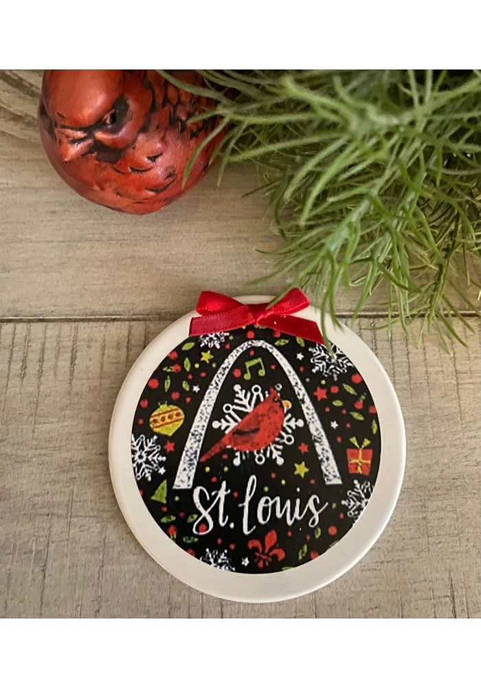 St Louis Cardinal Arch Ornament
