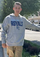 47 Kansas City Royals Mens Grey Stack Up Headline Long Sleeve Hoodie