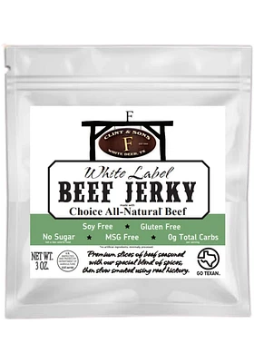 Dallas Ft Worth 3oz White Label Beef Jerky Snack