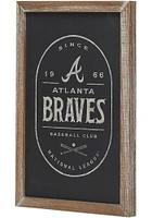 Atlanta Braves Framed Black and White Wall Sign