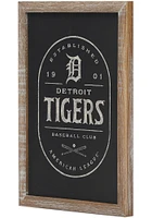 Detroit Tigers Framed Black and White Wall Sign
