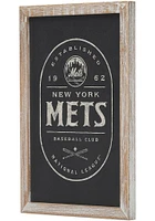 New York Mets Framed Black and White Wall Sign