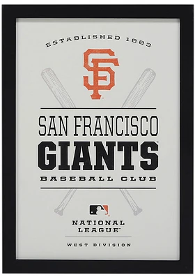 San Francisco Giants Framed Team Logo Wall Wall Art