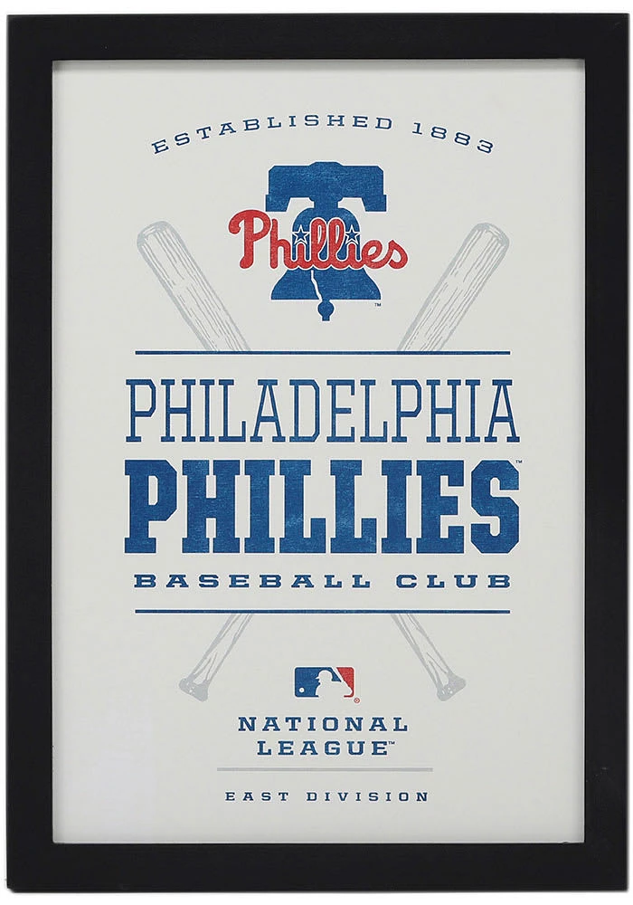 Philadelphia Phillies Framed Team Logo Sign