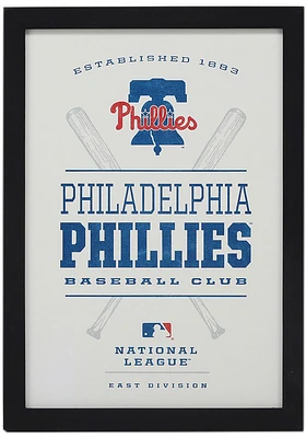Philadelphia Phillies Framed Team Logo Sign