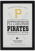 Pittsburgh Pirates Framed Team Logo Wall Wall Art