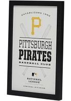 Pittsburgh Pirates Framed Team Logo Wall Wall Art