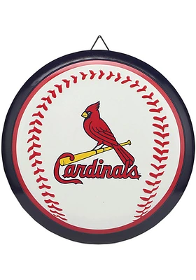 St Louis Cardinals Round Baseball Metal Sign