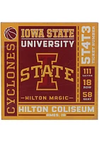 Iowa State Cyclones Ticket Wood Sign - Red