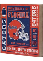 Florida Gators Ticket Wood Wall Wall Art