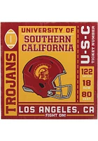 USC Trojans Ticket Wood Wall Sign